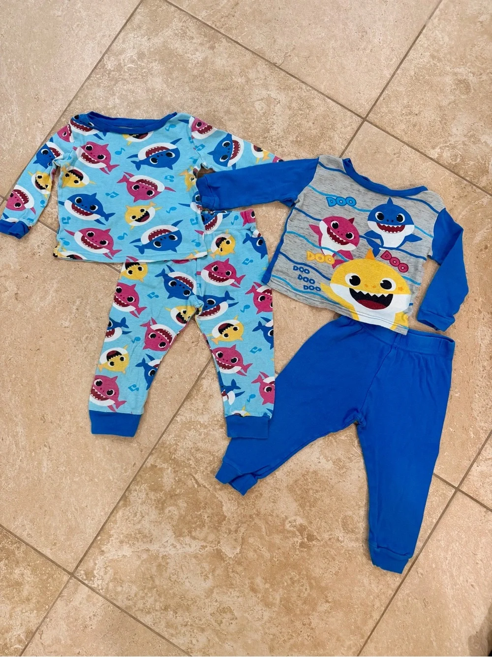 Nickelodeon Baby Shark 2-Pack 100% Cotton Unisex Pajama Set